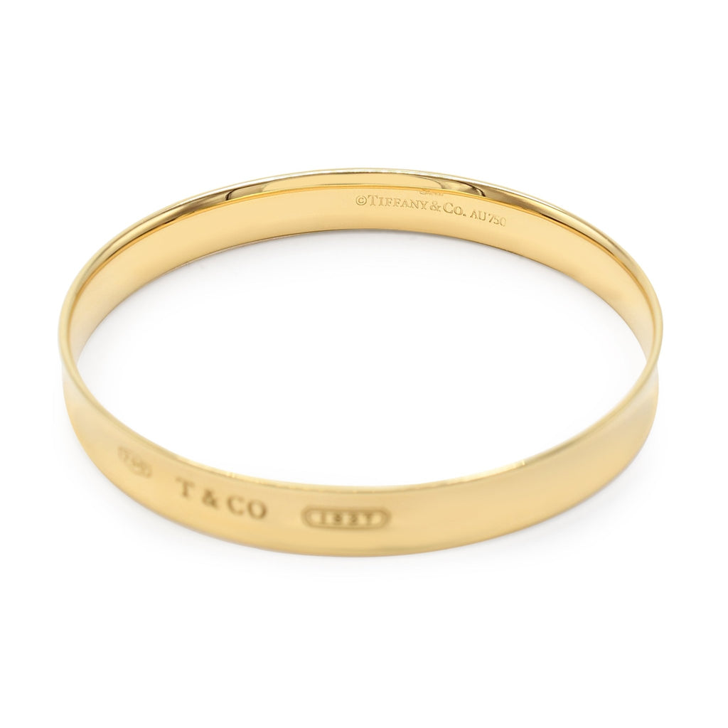 used Tiffany 1837 Bangle - 18ct Yellow Gold