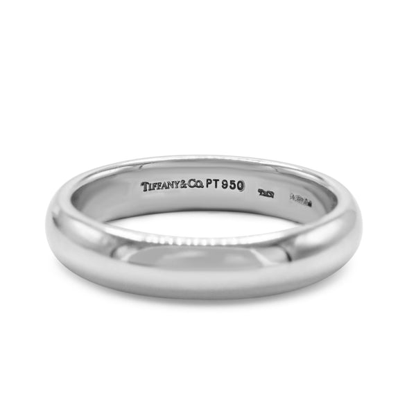 Pre-Owned Tiffany Platinum Wedding Band Ring I S&R