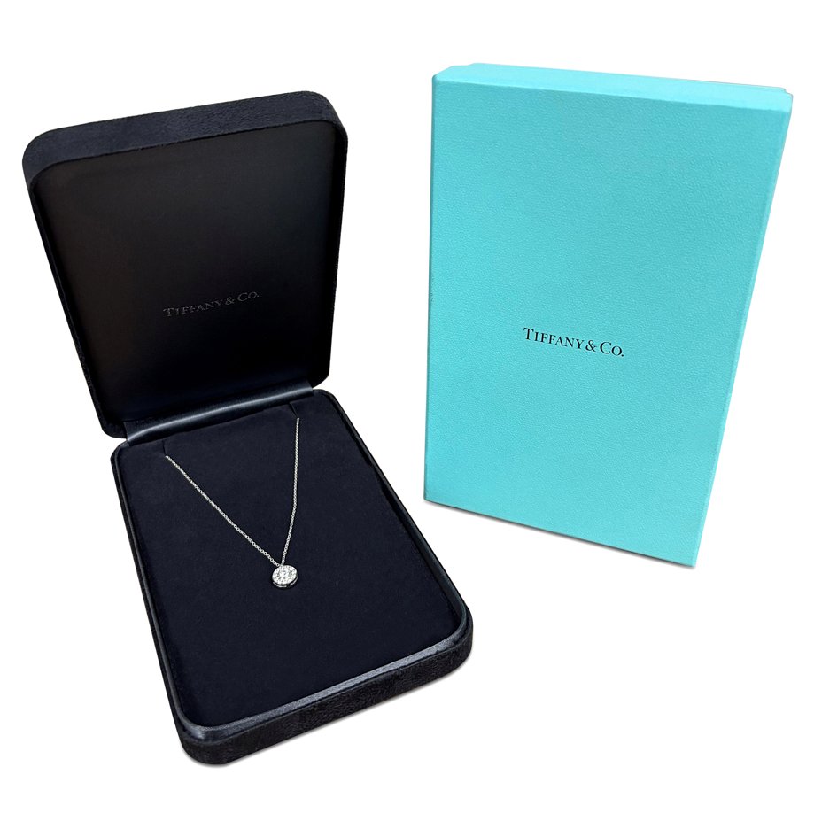 used Tiffany & Co. Platinum Diamond Circlet Pendant Necklace - Platinum