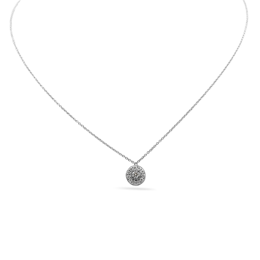 used Tiffany & Co. Platinum Diamond Circlet Pendant Necklace - Platinum