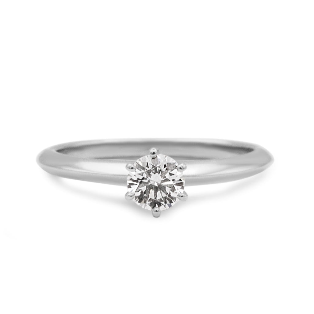used Tiffany & Co. Solitaire 0.45ct Diamond Ring - Platinum