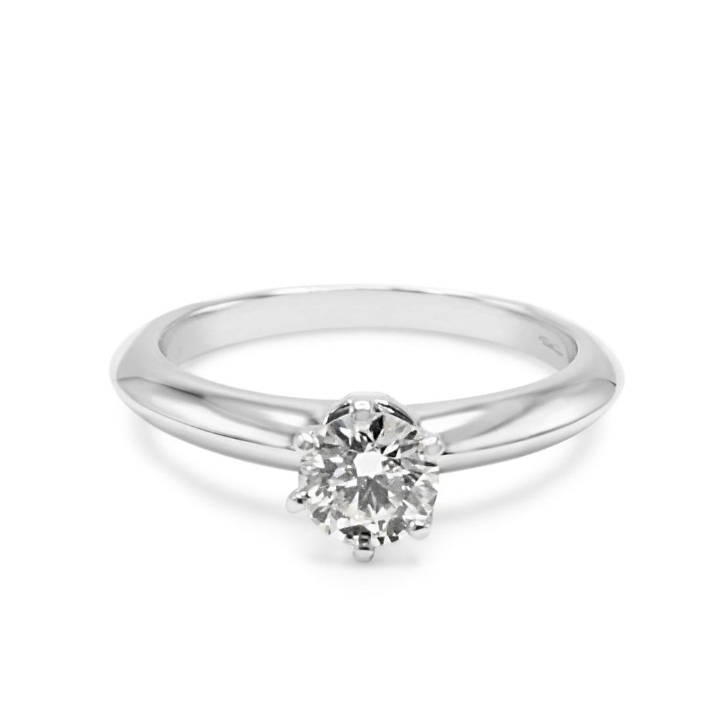 used Tiffany & Co. Solitaire Diamond Ring - Platinum