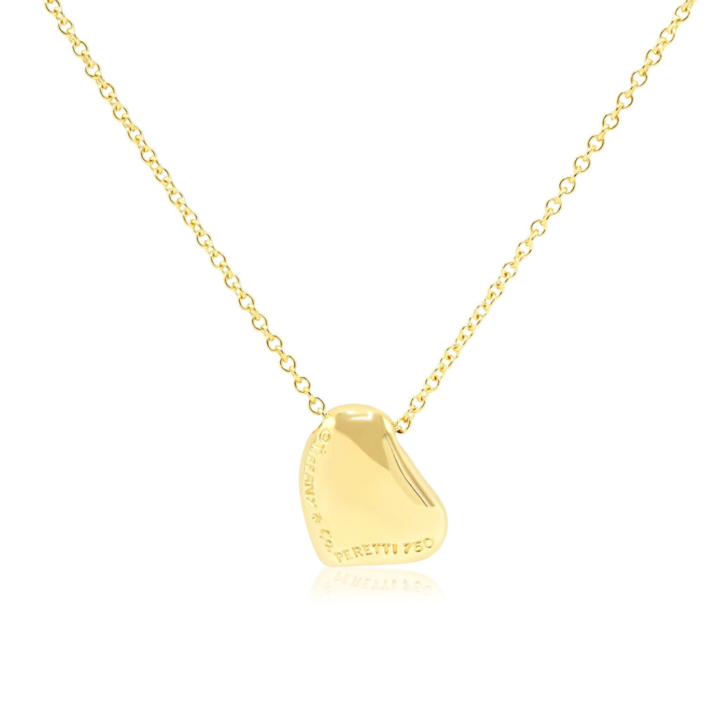 used Tiffany & Co Vintage Elsa Peretti Abstract Heart Pendant Necklace