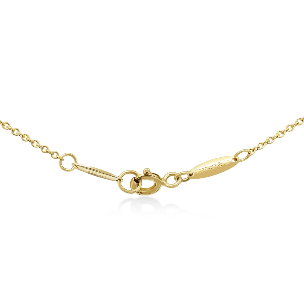 used Tiffany Elsa Peretti Color by the Yard Green Jade Pendant Necklace