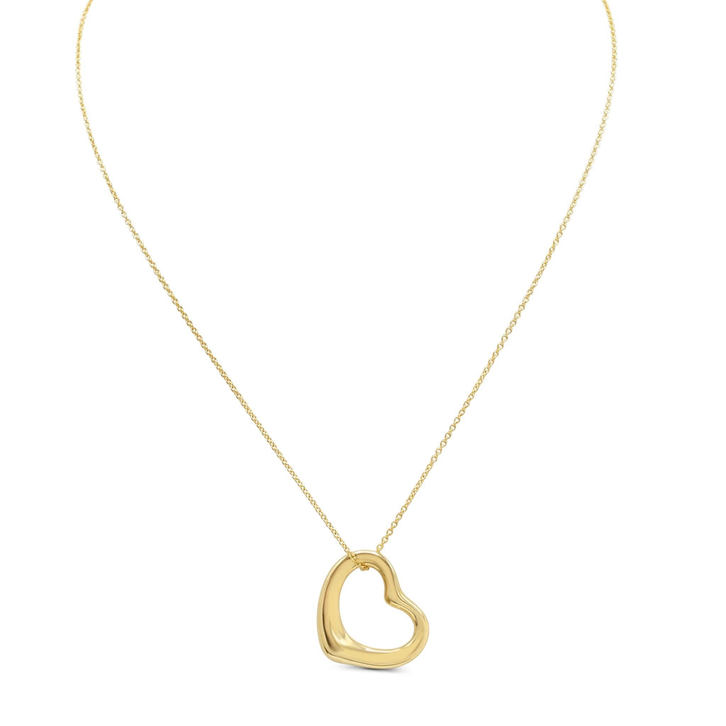 used Tiffany Elsa Peretti Open Heart Pendant Necklace - 18ct Yellow Gold