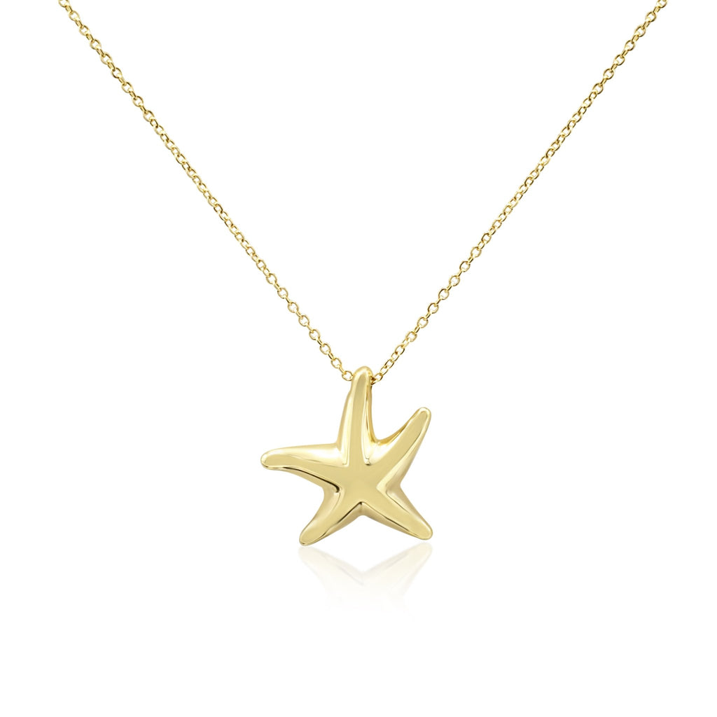 used Tiffany Elsa Peretti Starfish Pendant Necklace - 18ct Yellow Gold