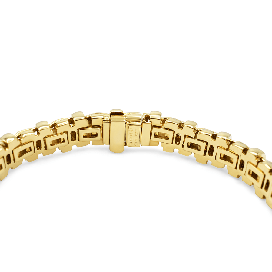 used Tiffany Flexible Woven Link Design Bracelet - 18ct Yellow Gold