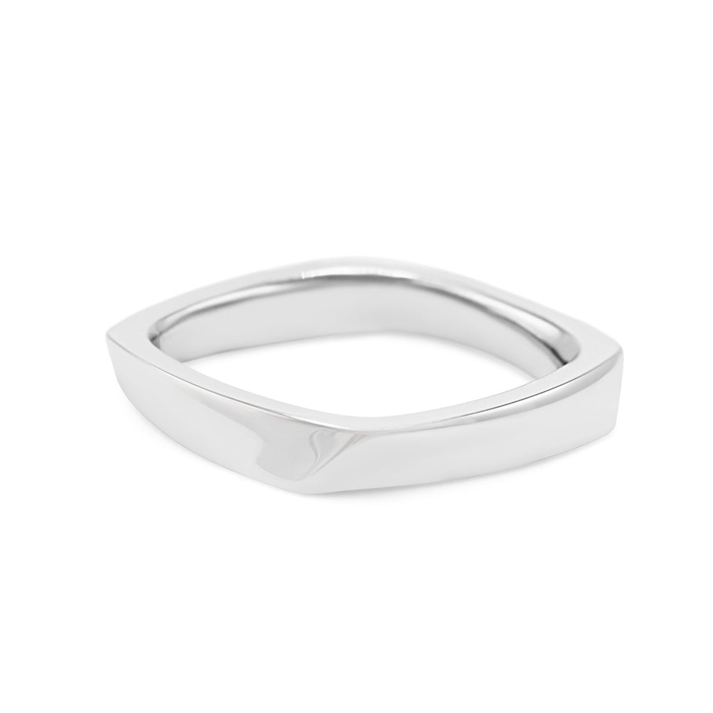used Tiffany Frank Gehry Diamond Torque Ring - 18ct white Gold