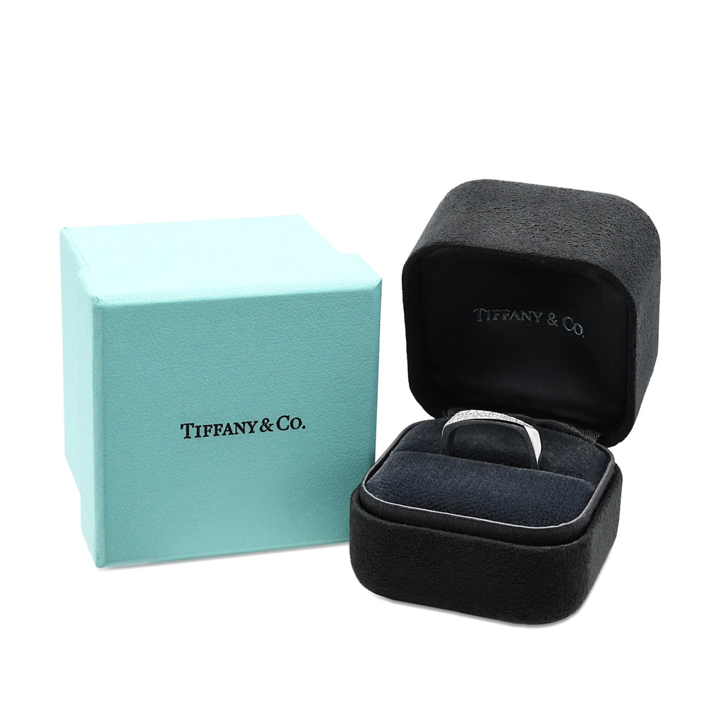 used Tiffany Frank Gehry Diamond Torque Ring - 18ct white Gold