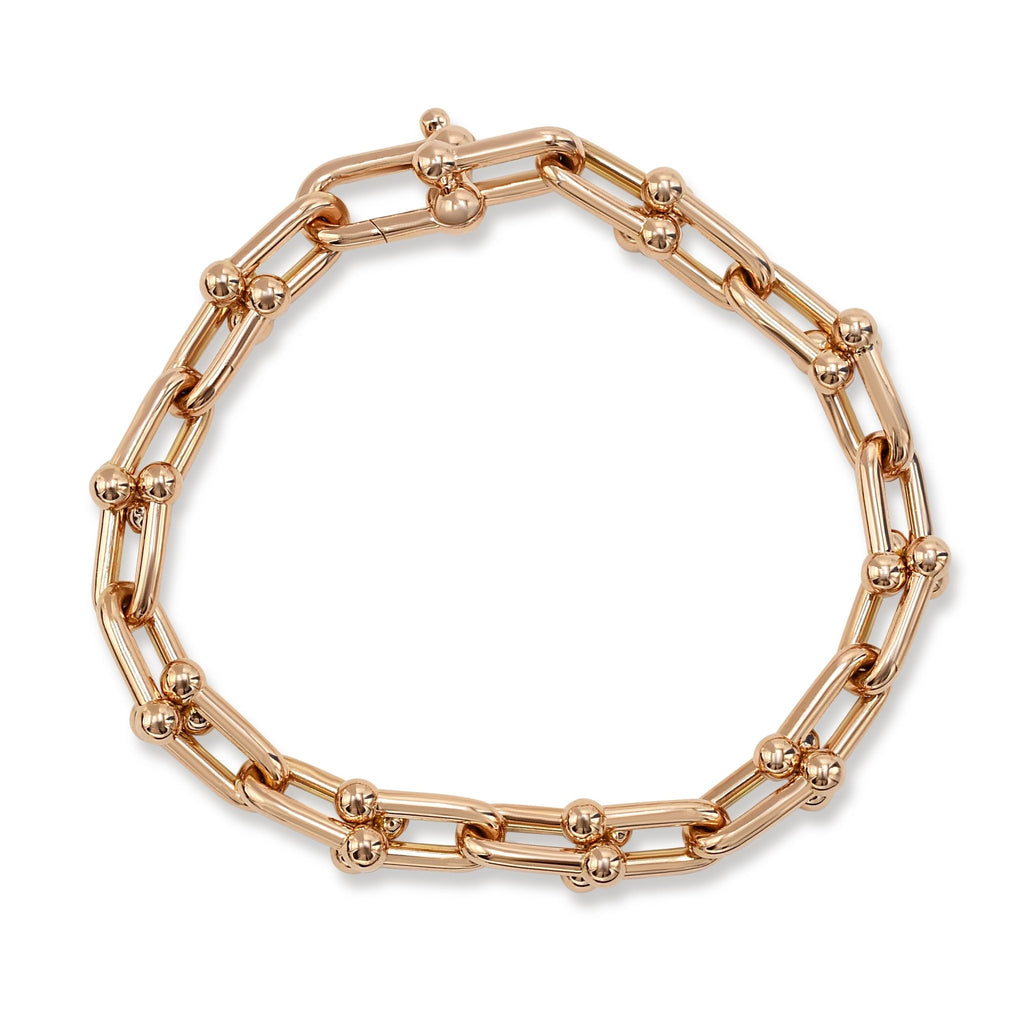 used Tiffany HardWear Medium Link Bracelet - 18ct Rose Gold