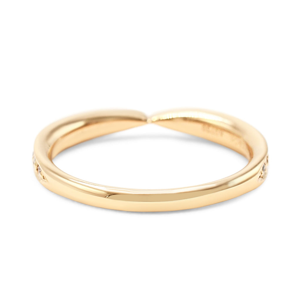 used Tiffany Harmony Brilliant Cut Diamond Band Ring - 18ct Rose Gold