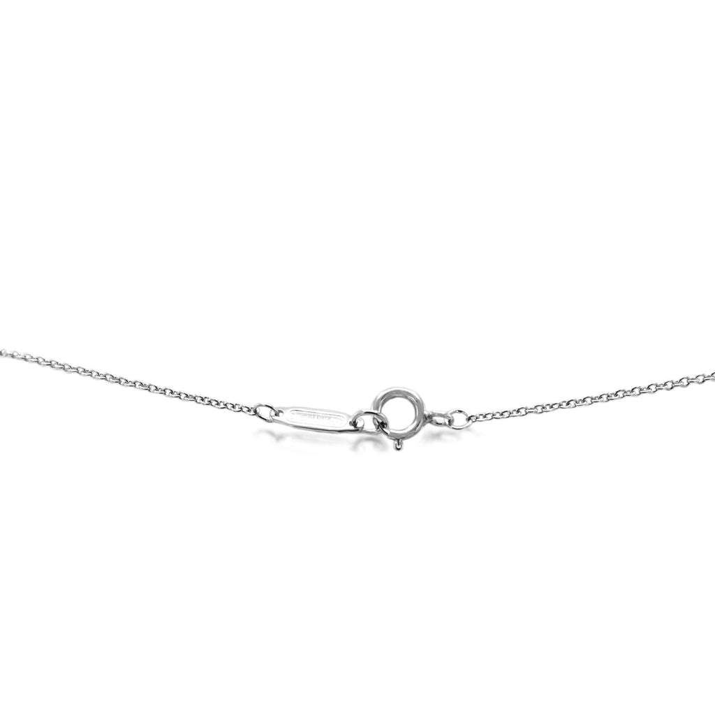 used Tiffany Hearts Diamond Platinum Pendant Necklace - Small