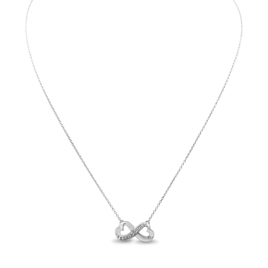 used Tiffany Paloma Picasso Infinity Diamond Necklace - 18ct White Gold