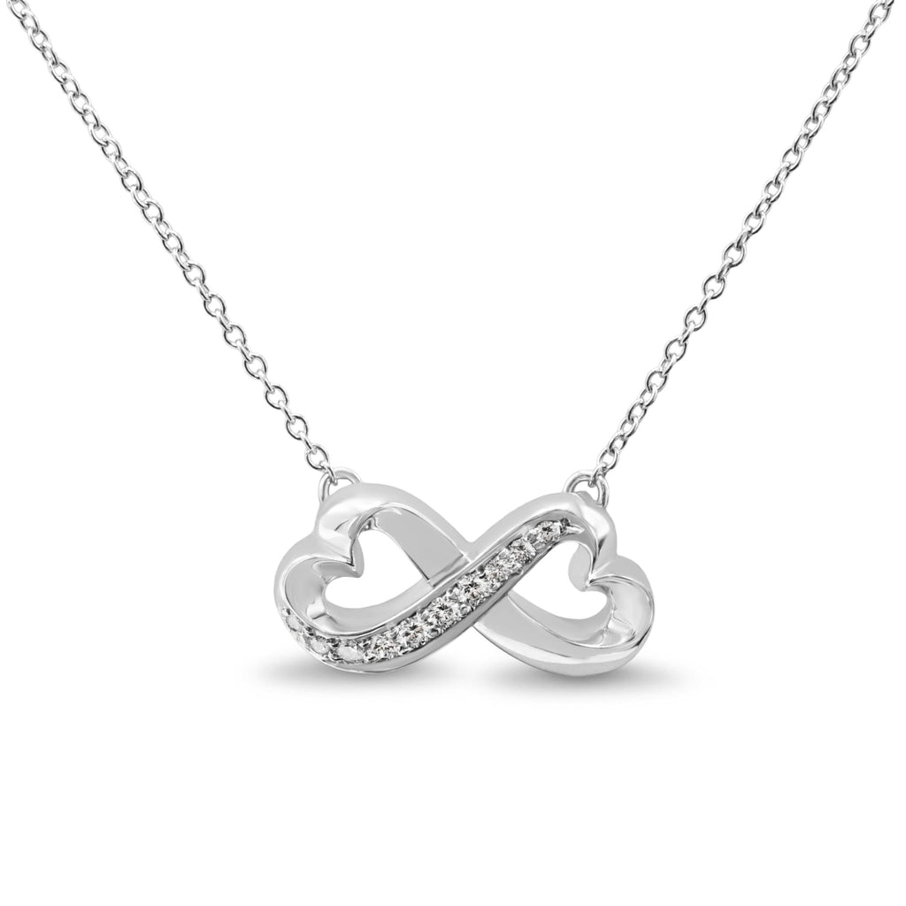 used Tiffany Paloma Picasso Infinity Diamond Necklace - 18ct White Gold