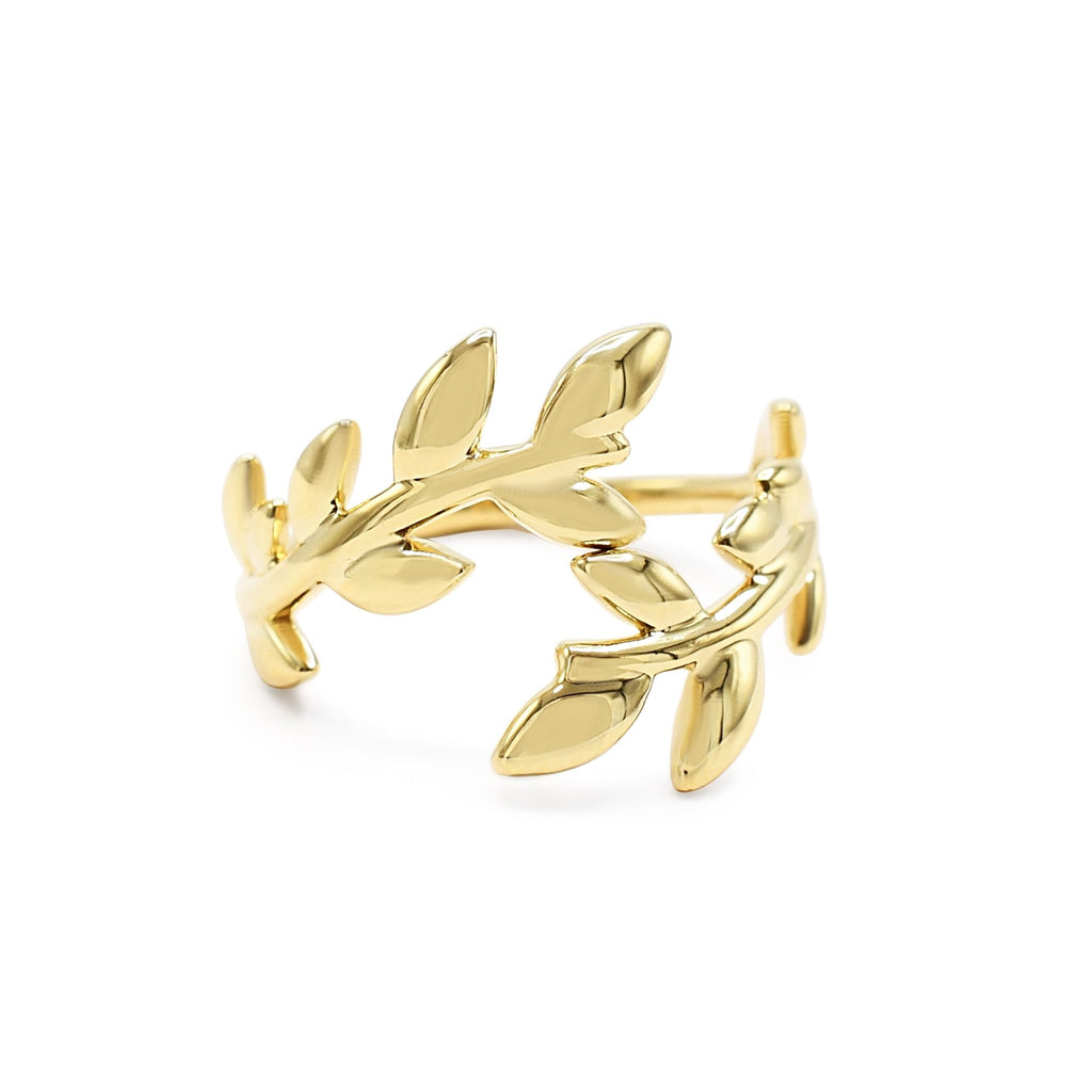 used Tiffany Paloma Picasso Olive Leaf Bypass Ring - 18ct Yellow Gold