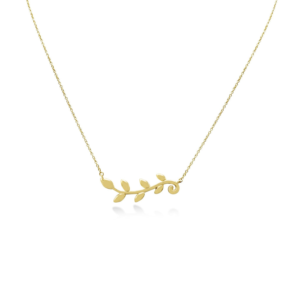 used Tiffany Paloma Picasso Olive Leaf Vine Pendant Necklace