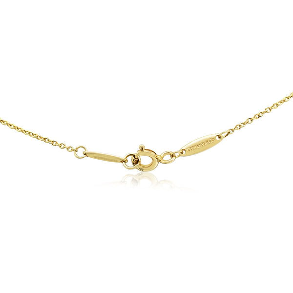 Tiffany Peretti Diamonds By The Yard Single Diamond Pendant Necklace