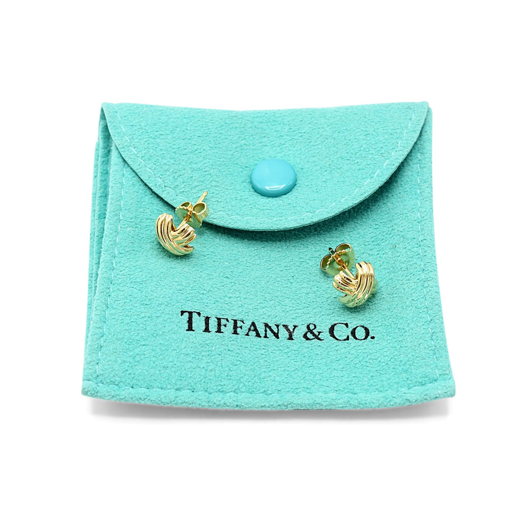 used Tiffany Signature X Earrings - Yellow