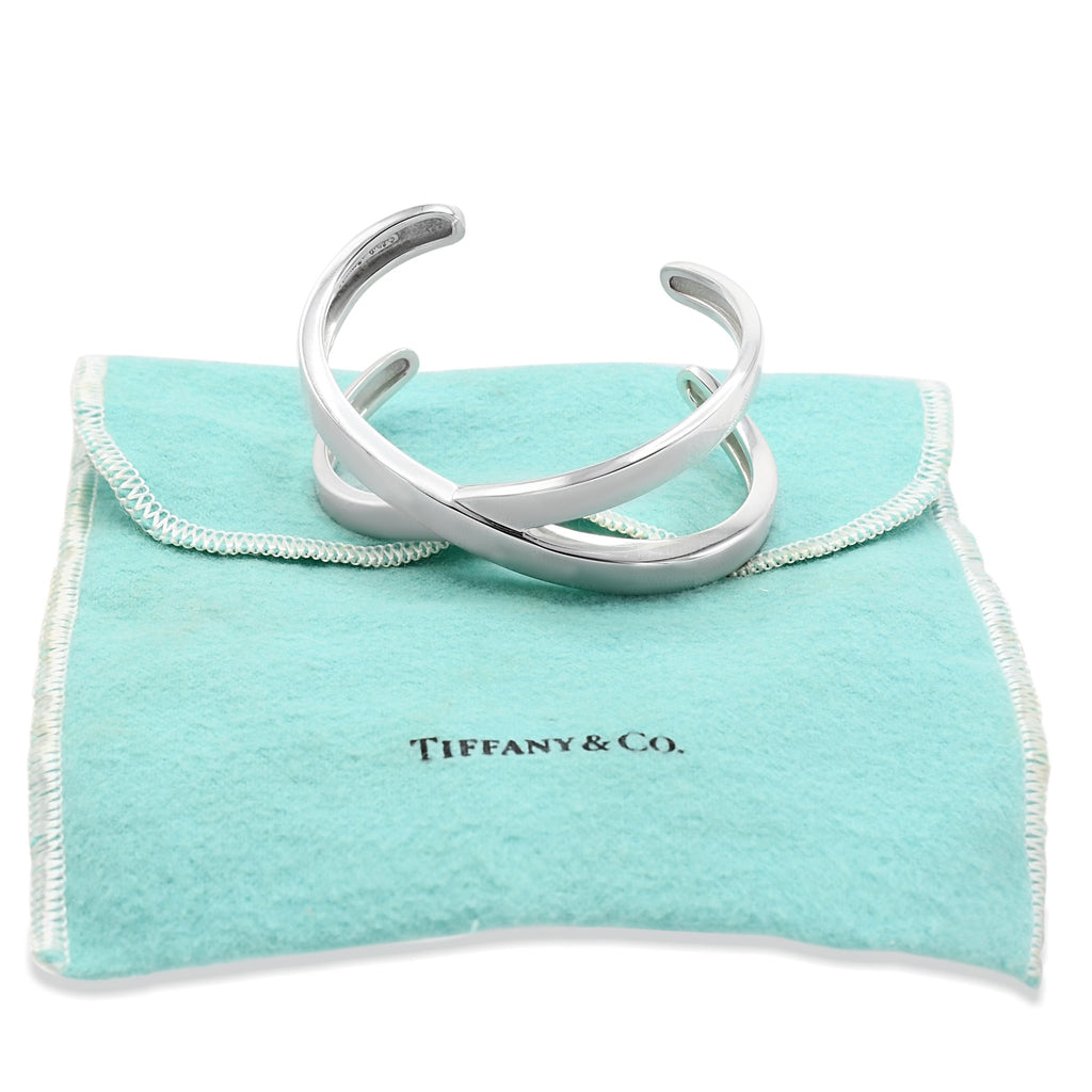 used Tiffany Silver Paloma Picasso Graffiti X Cuff Bangle