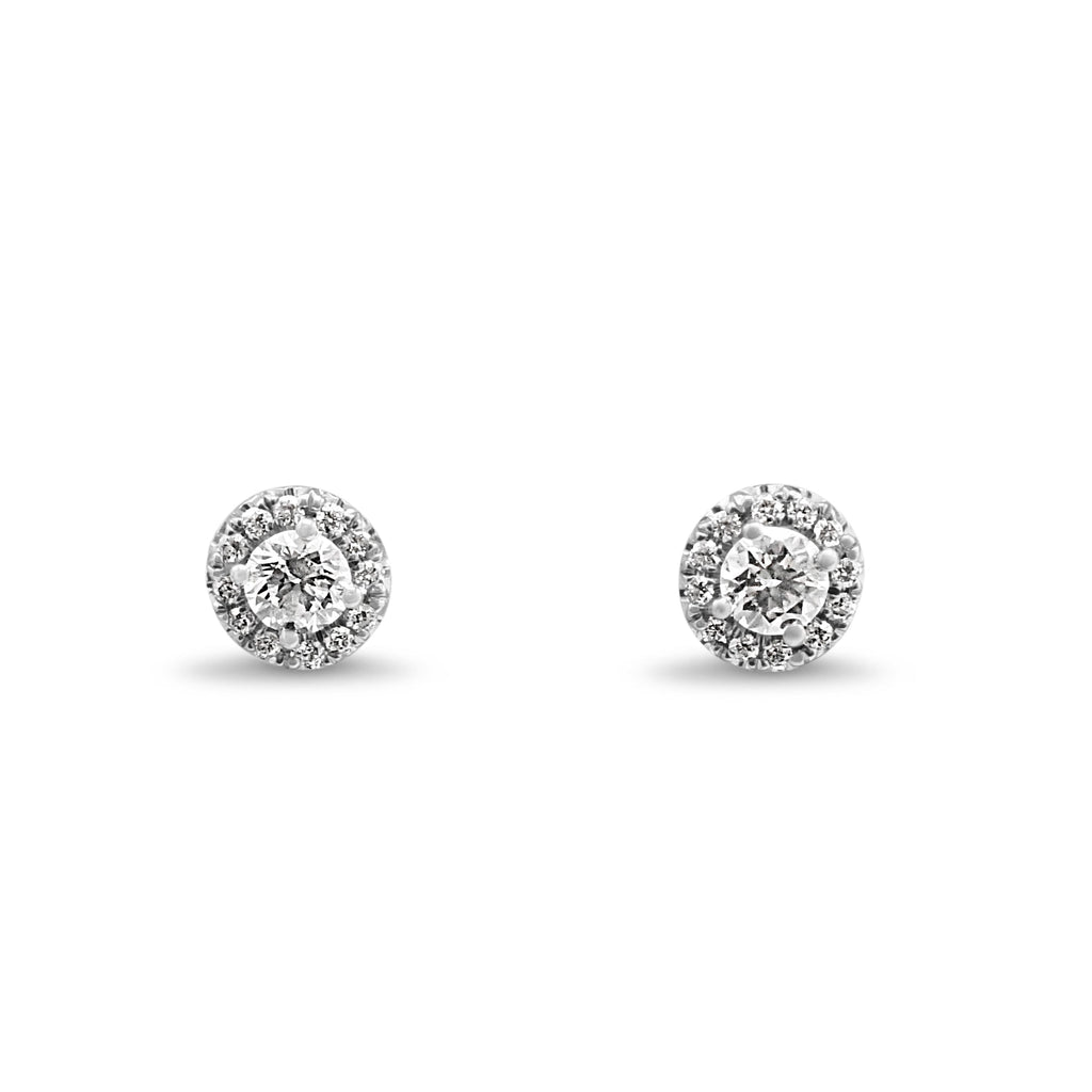 used Tiffany Soleste Brilliant Cut Diamond Earrings - Platinum