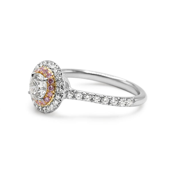 Pre-Owned Tiffany Soleste Double Halo Diamond Ring I S&R