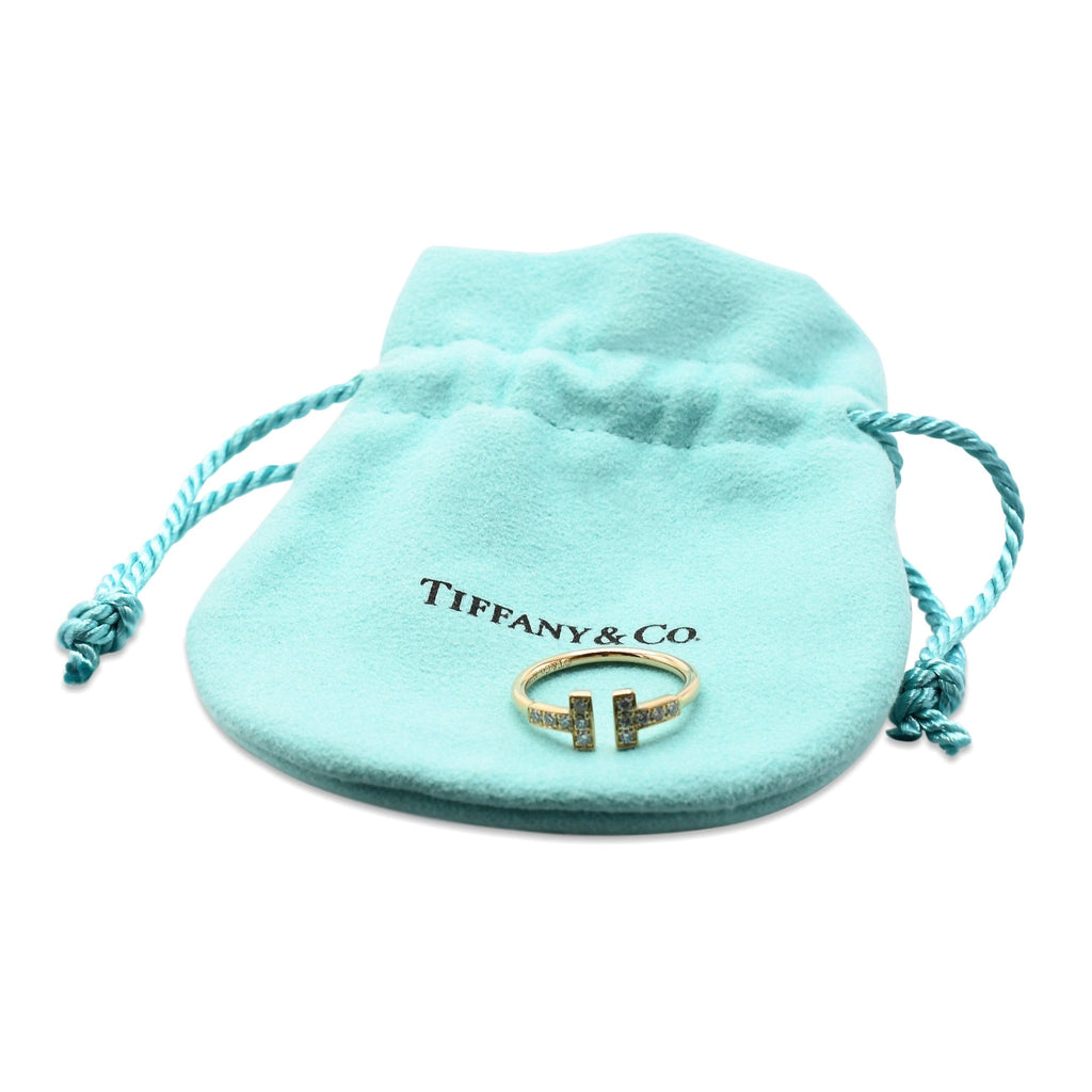 used Tiffany T Diamond Wire Ring - Rose