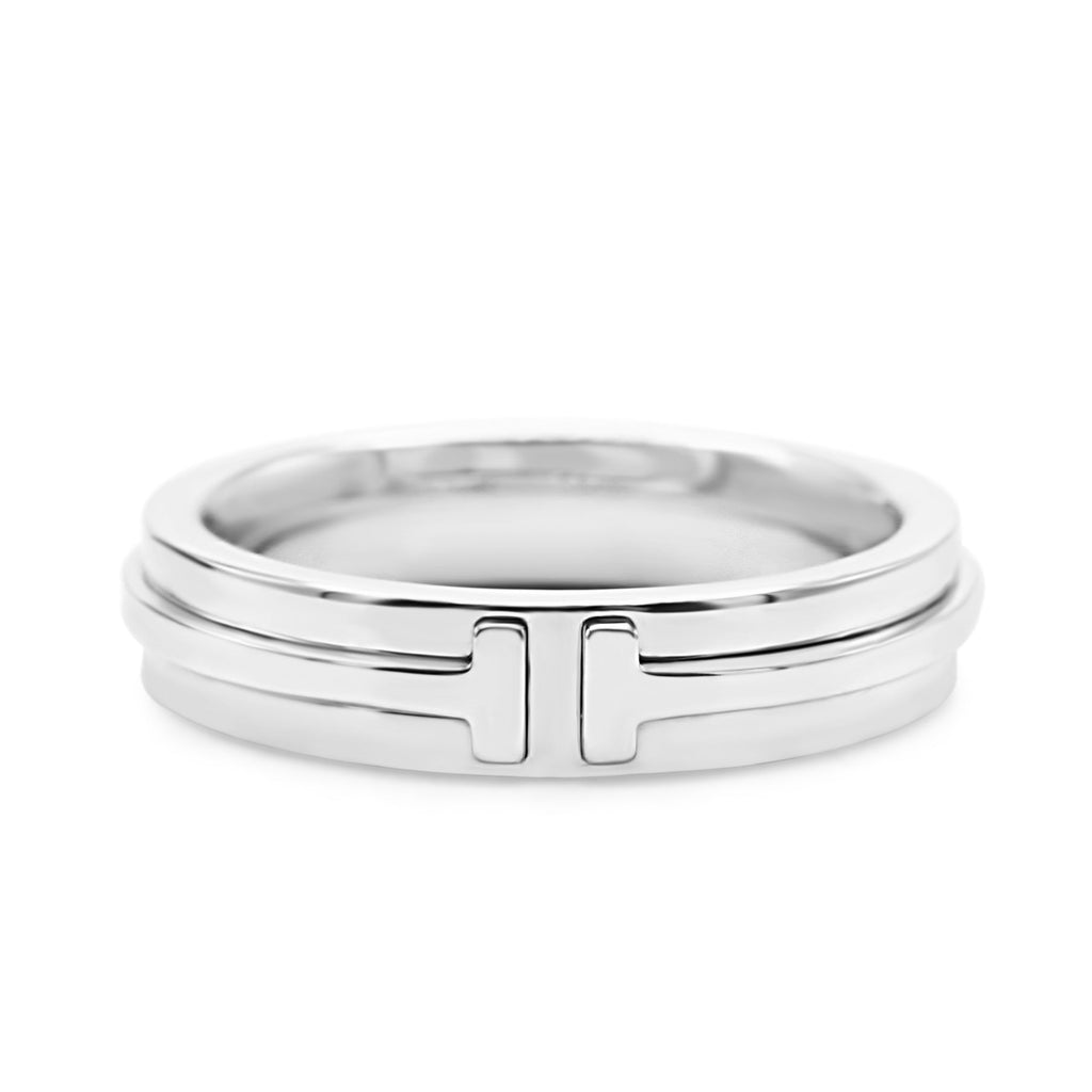 used Tiffany T Narrow Ring 4.5 mm - 18ct White Gold