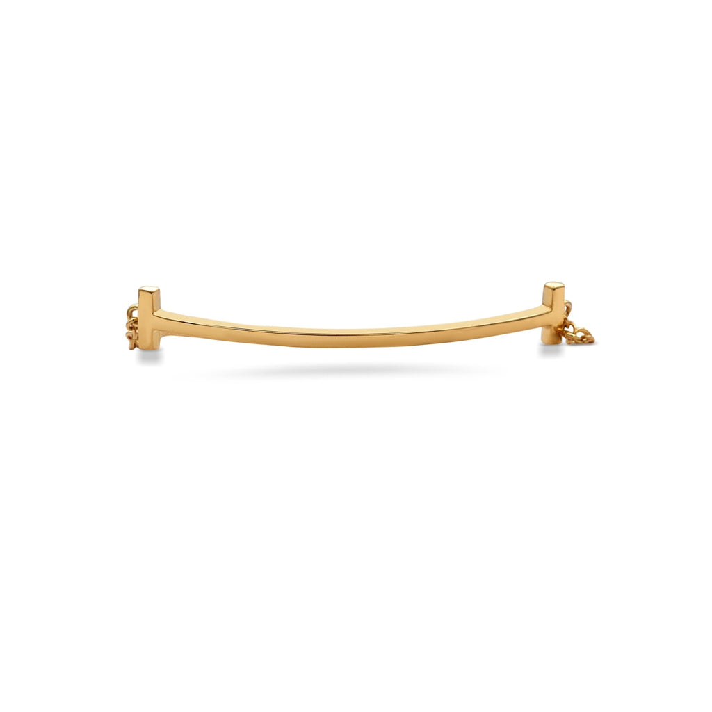 used Tiffany T Smile Bracelet Medium - 18ct Yellow Gold