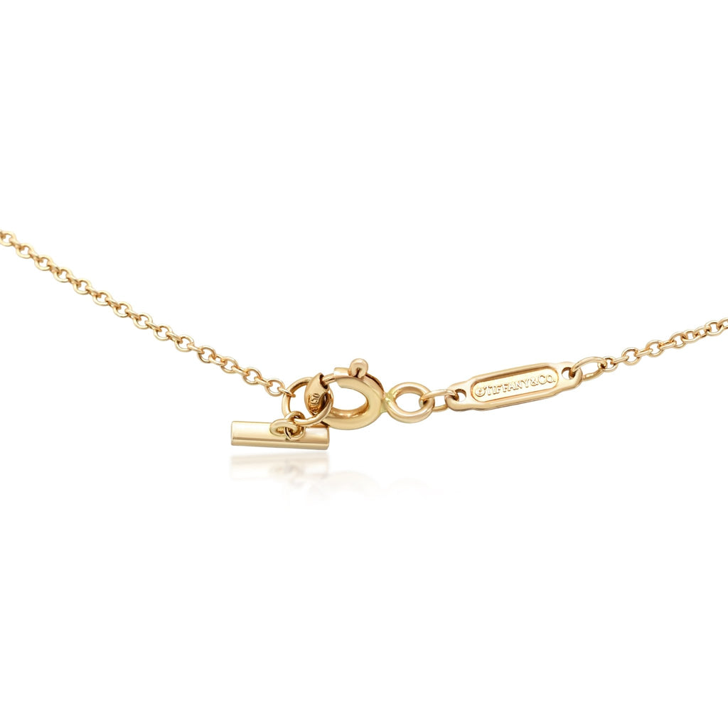 used Tiffany T Smile Pendant Necklace, Mini - 18ct Rose Gold