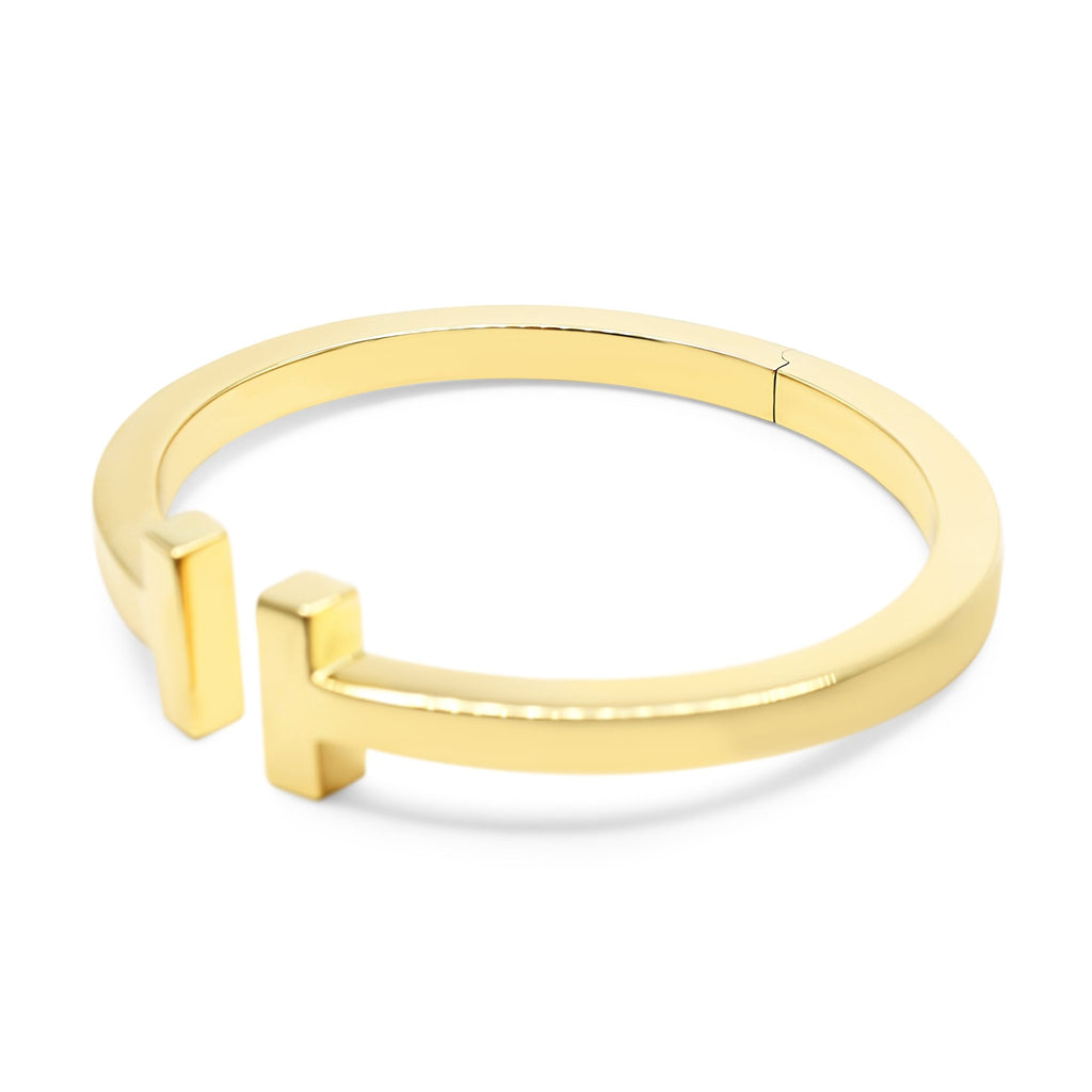 used Tiffany T Square Bracelet, Extra Large - 18ct Yellow Gold