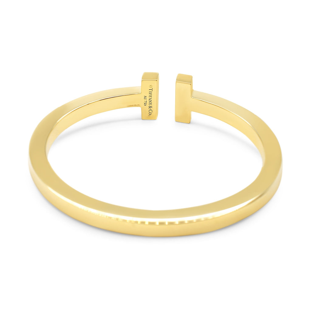 used Tiffany T Square Bracelet, Extra Large - 18ct Yellow Gold
