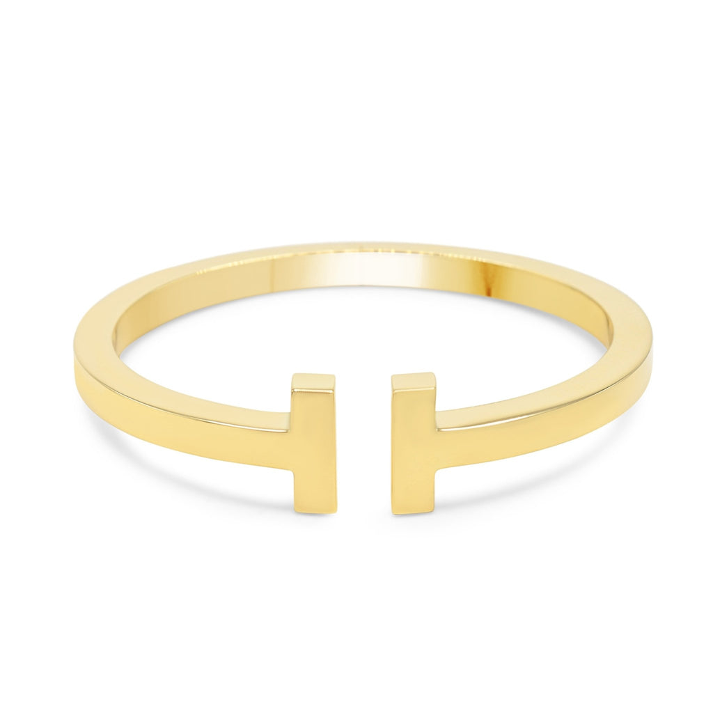 used Tiffany T Square Bracelet, Extra Large - 18ct Yellow Gold