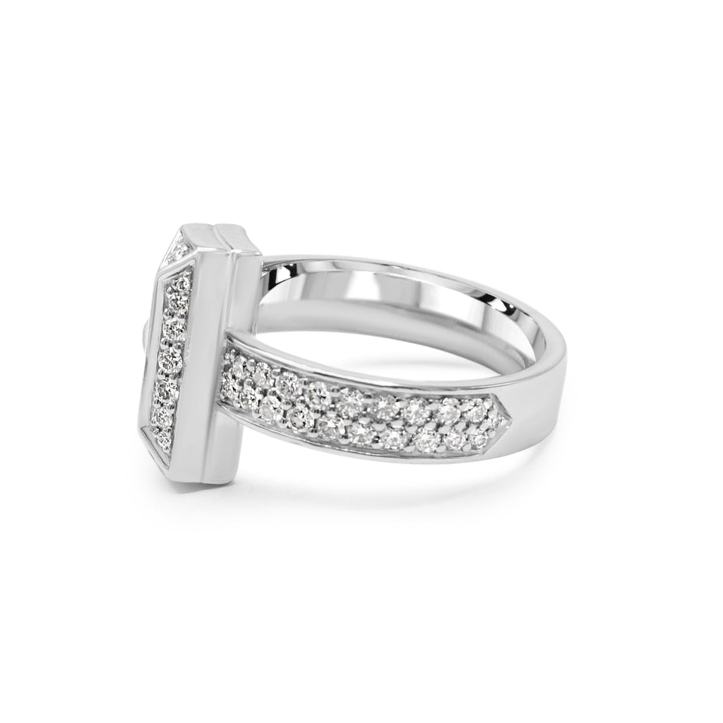 used Tiffany T T1 Ring With Diamonds 18ct White Gold