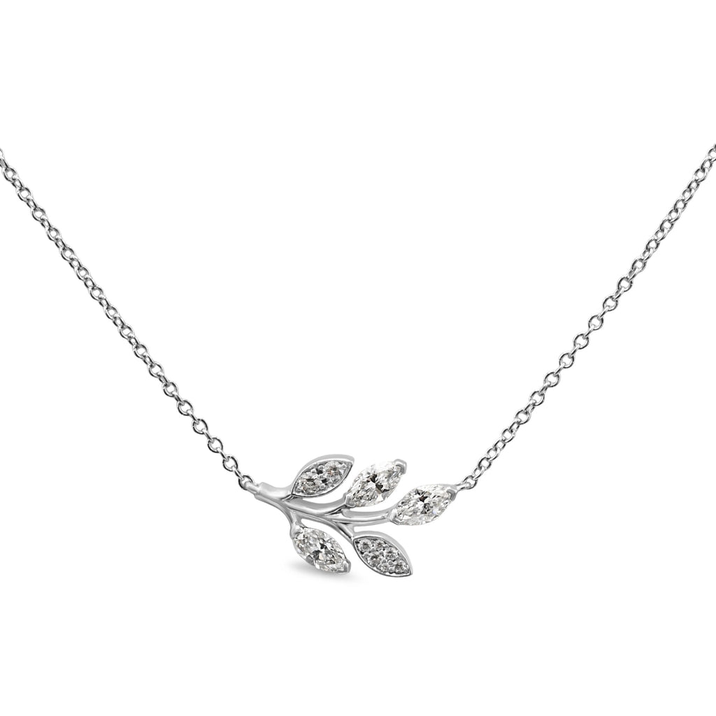 used Tiffany Victoria Diamond Vine Pendant Necklace