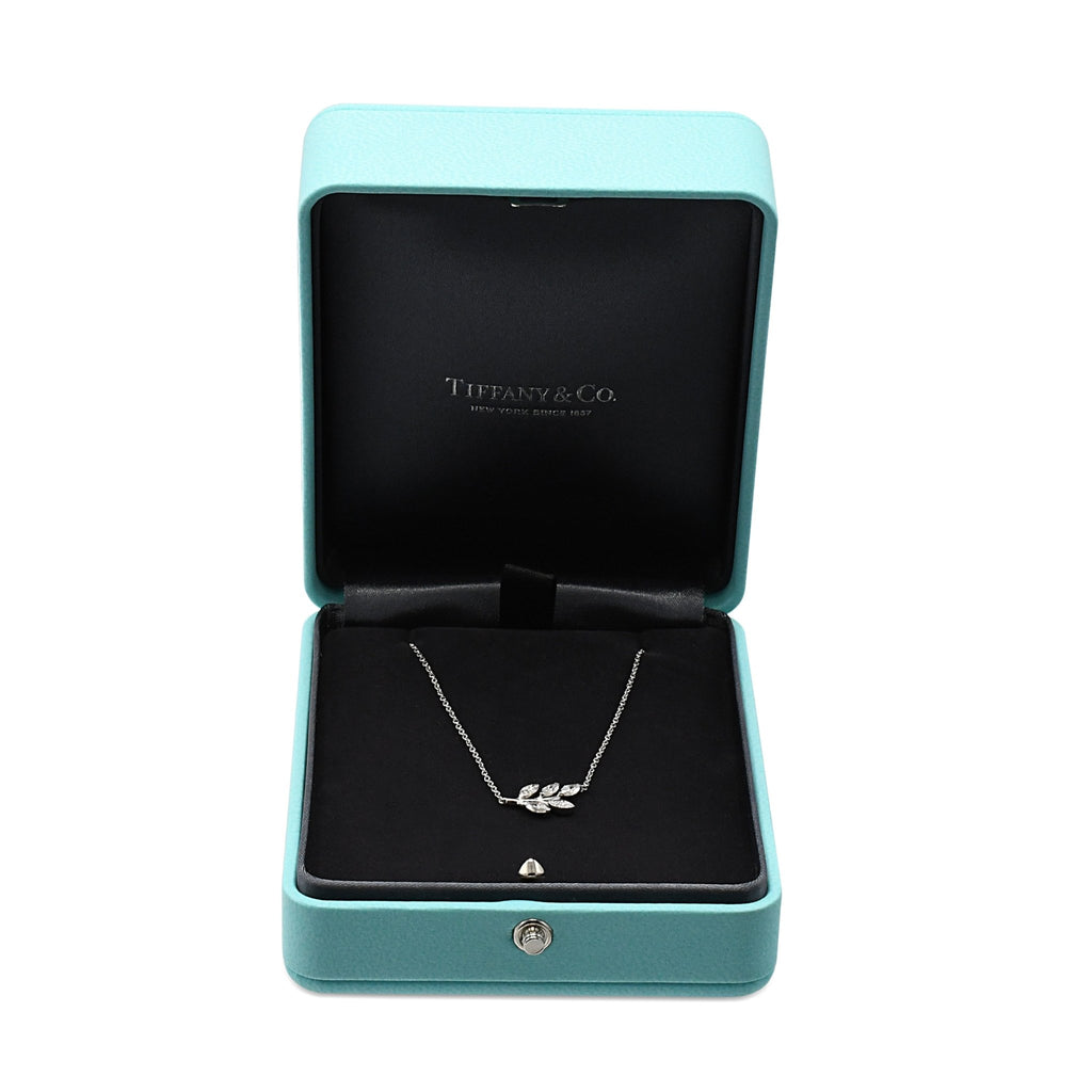 used Tiffany Victoria Diamond Vine Pendant Necklace