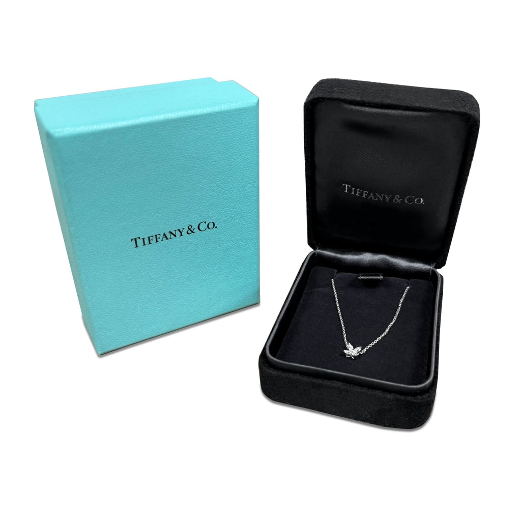 used Tiffany Victoria Marquise Diamond 16" Necklace - Platinum