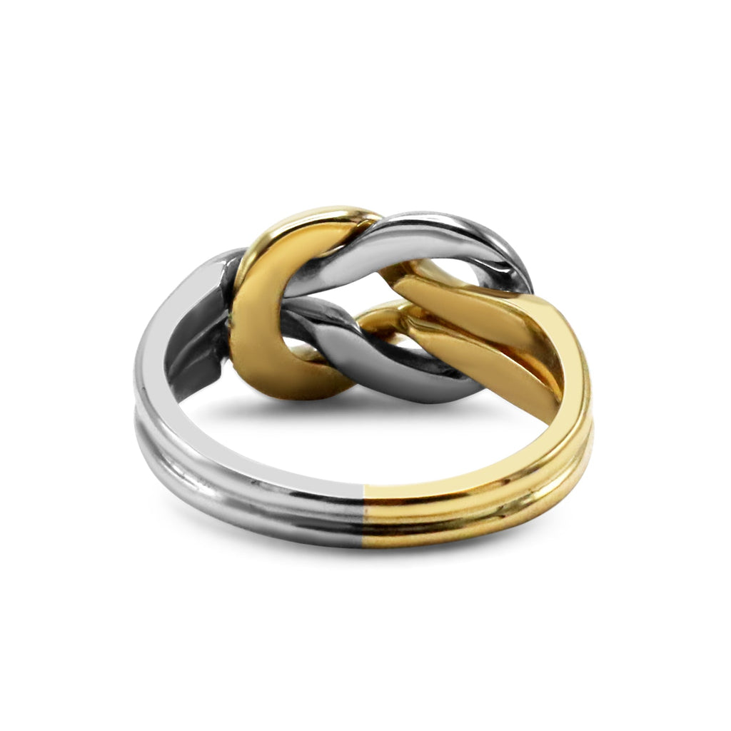 used Two Colour Knot Ring - 18ct Yellow & White Gold