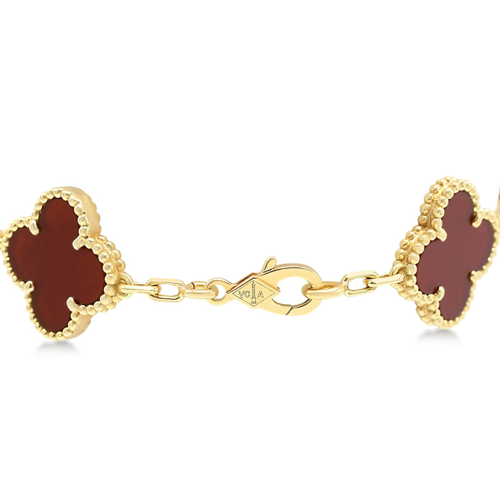 used Van Cleef & Arpels Alhambra 5 Motifs Bracelet - 18ct Yellow Gold