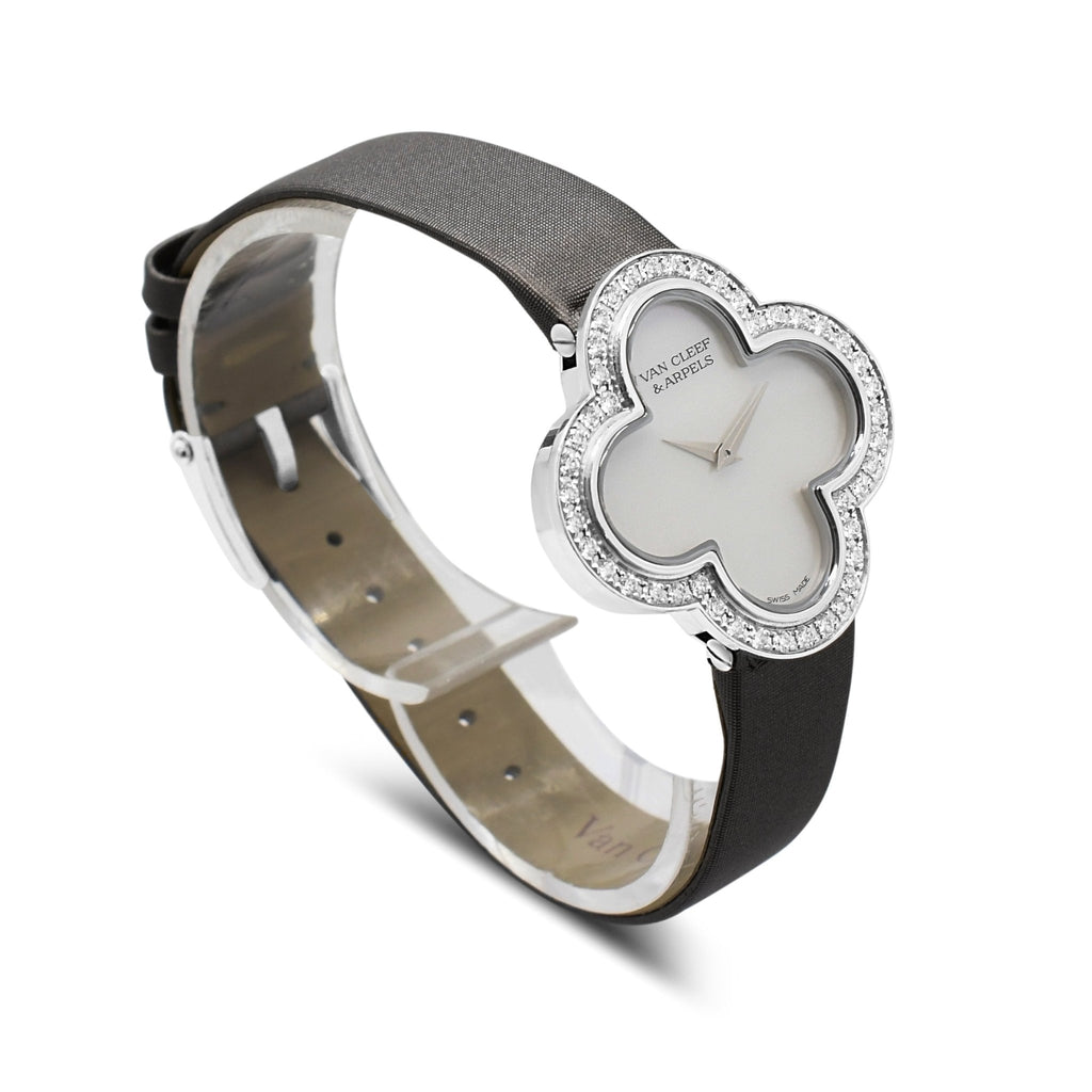used Van Cleef & Arpels Alhambra Watch, Medium Model - 18ct White Gold