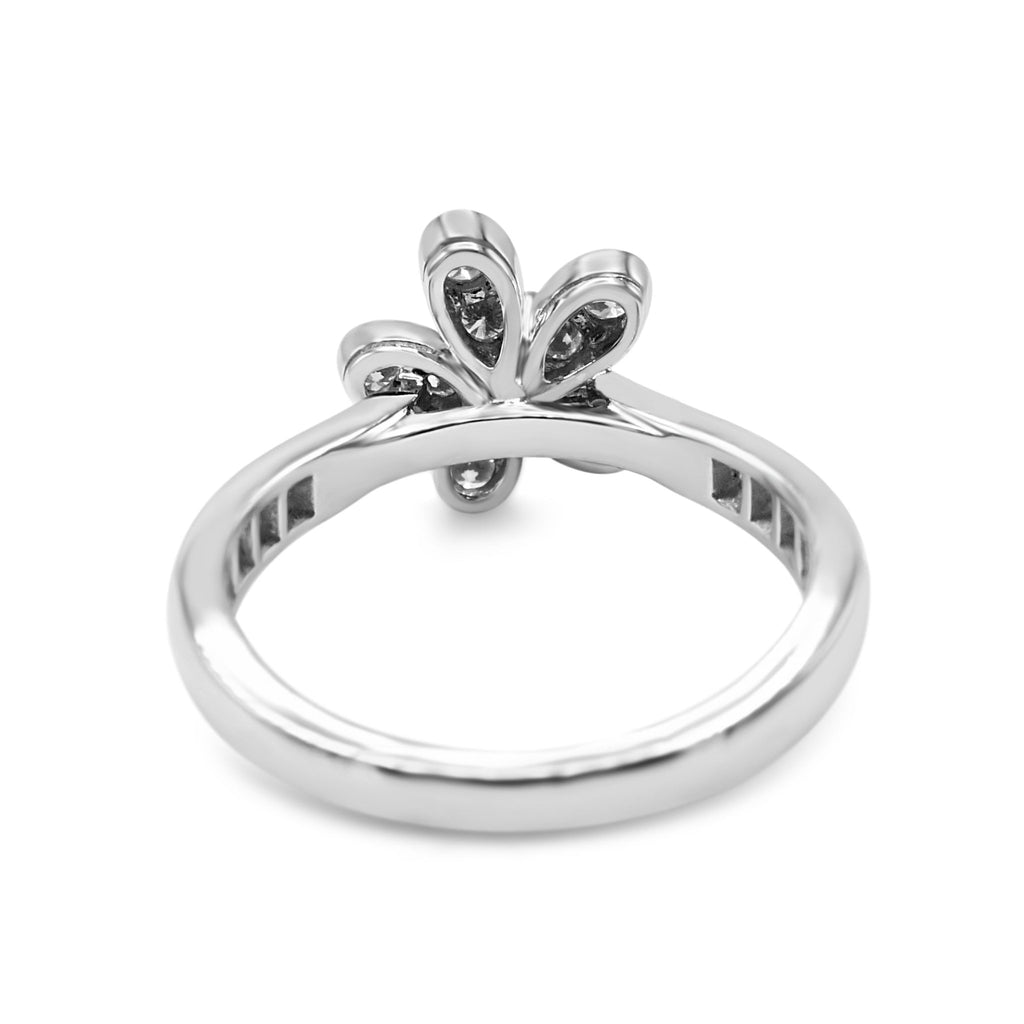 used Van Cleef & Arpels Diamond Socrate Ring, 1 Flower Size 50 - 18ct White Gold