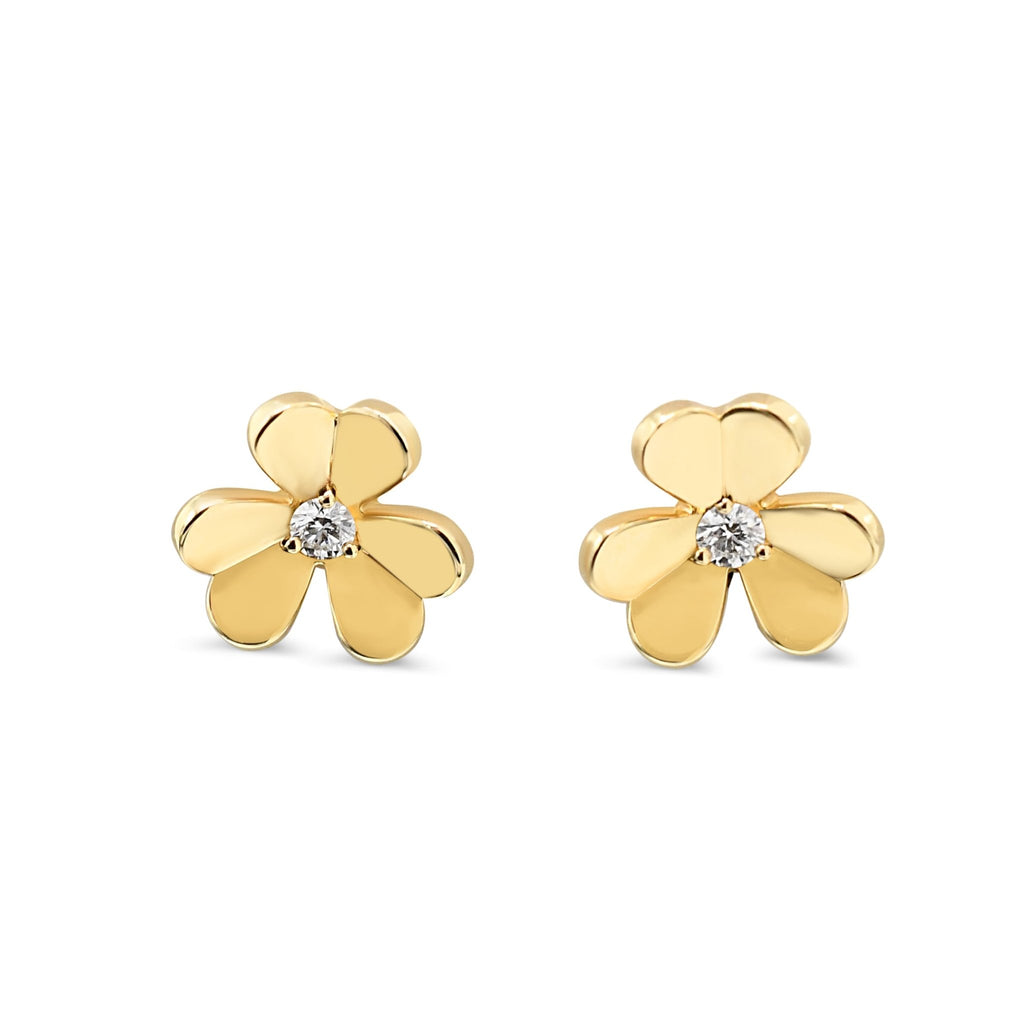 used Van Cleef & Arpels Frivole Diamond Earrings, Mini Model