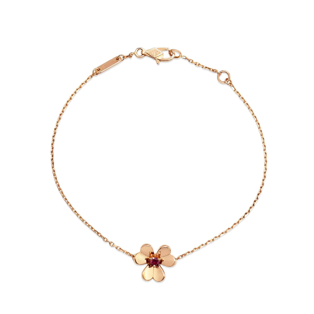 used Van Cleef & Arpels Frivole Ruby Bracelet,Mini Model - 18ct Rose Gold