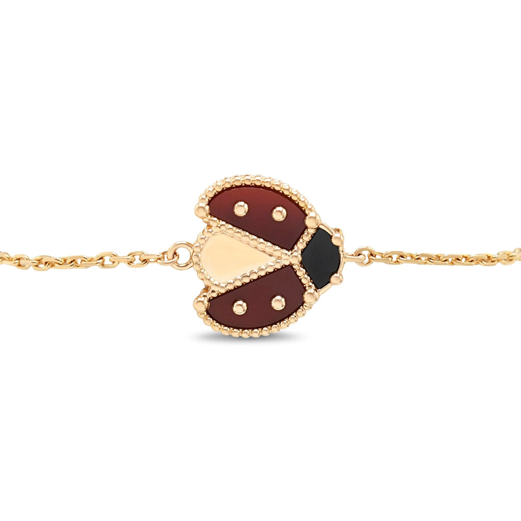 used Van Cleef & Arpels Lucky Spring Bracelet, Open Wings Ladybug