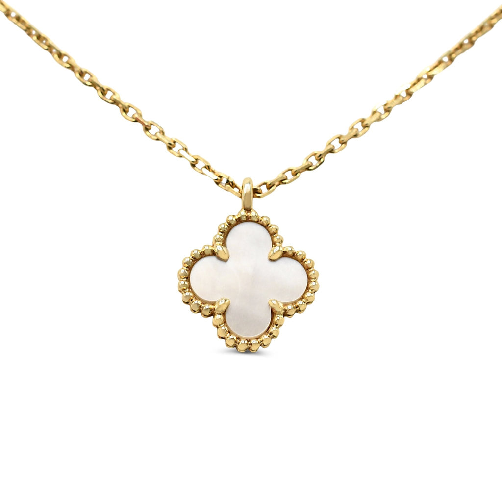 used Van Cleef & Arpels MOP Sweet Alhambra Pendant Necklace