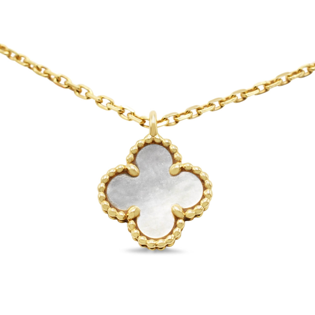 used Van Cleef & Arpels MOP Sweet Alhambra Pendant Necklace