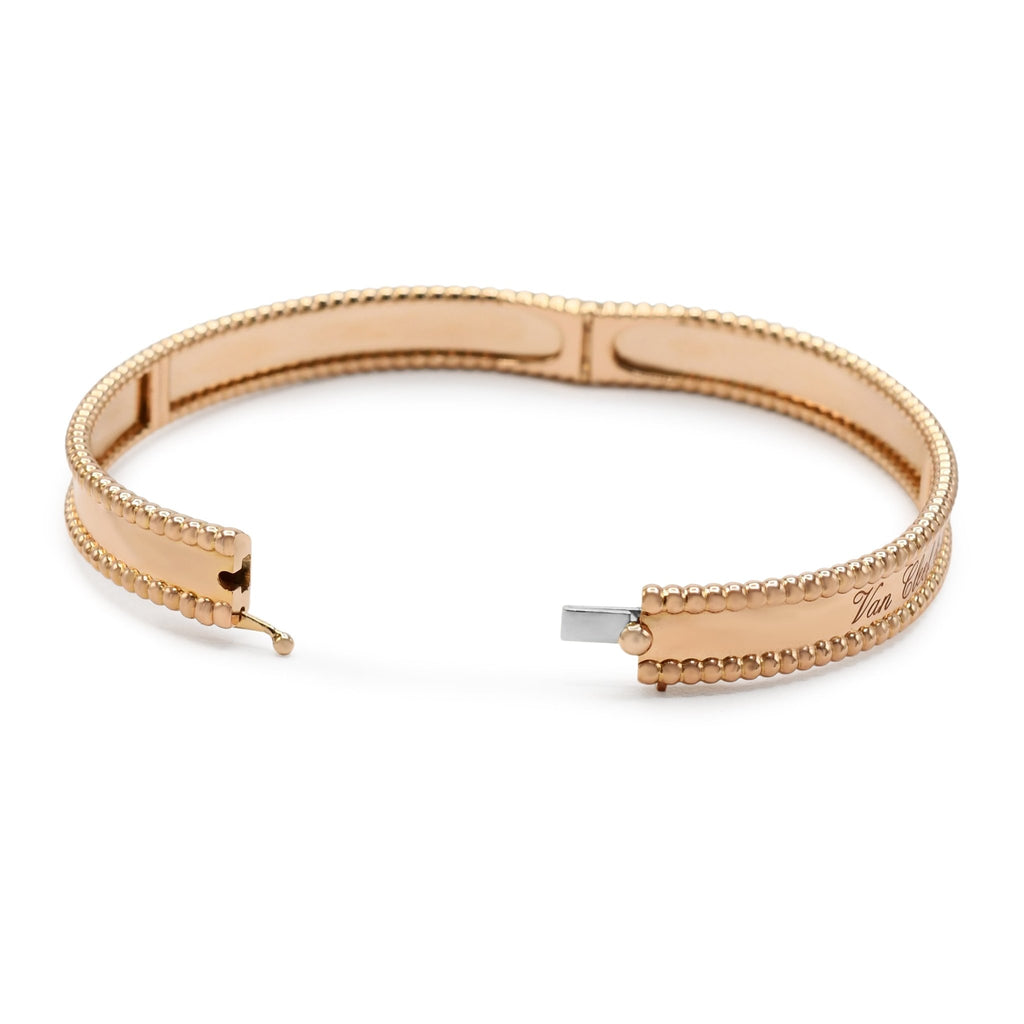 used Van Cleef & Arpels Perlée Signature Bangle, Large Model - 18ct Rose Gold