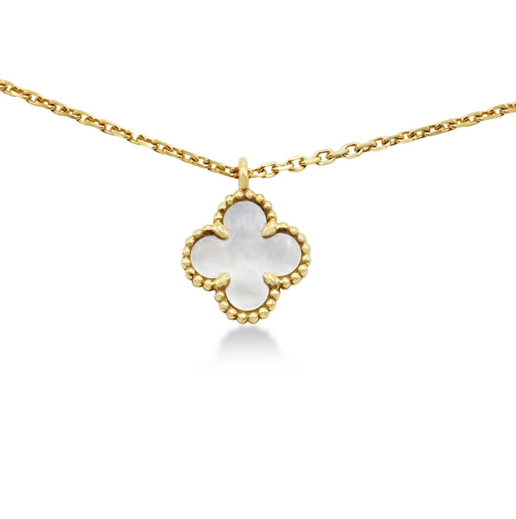 used Van Cleef & Arpels Sweet Alhambra MOP Necklace - 18ct Yellow Gold