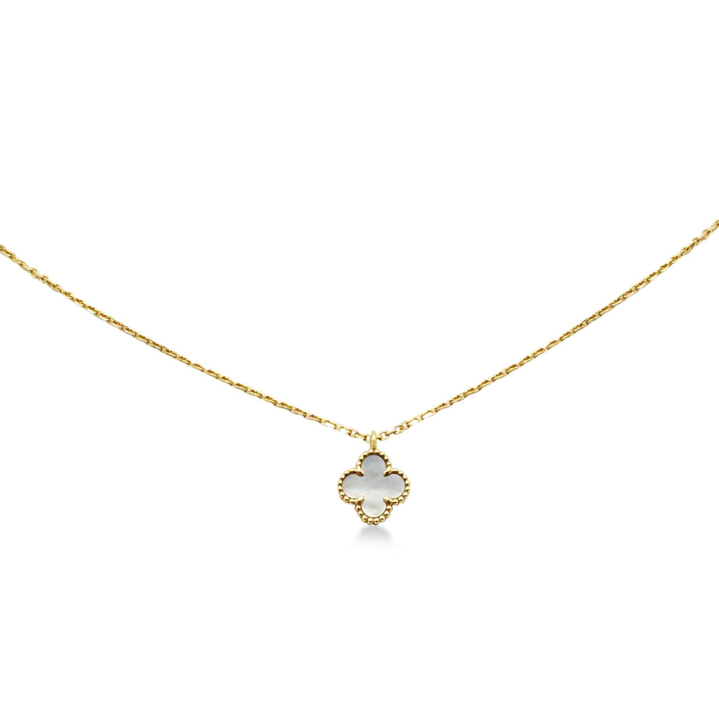 used Van Cleef & Arpels Sweet Alhambra MOP Necklace - 18ct Yellow Gold