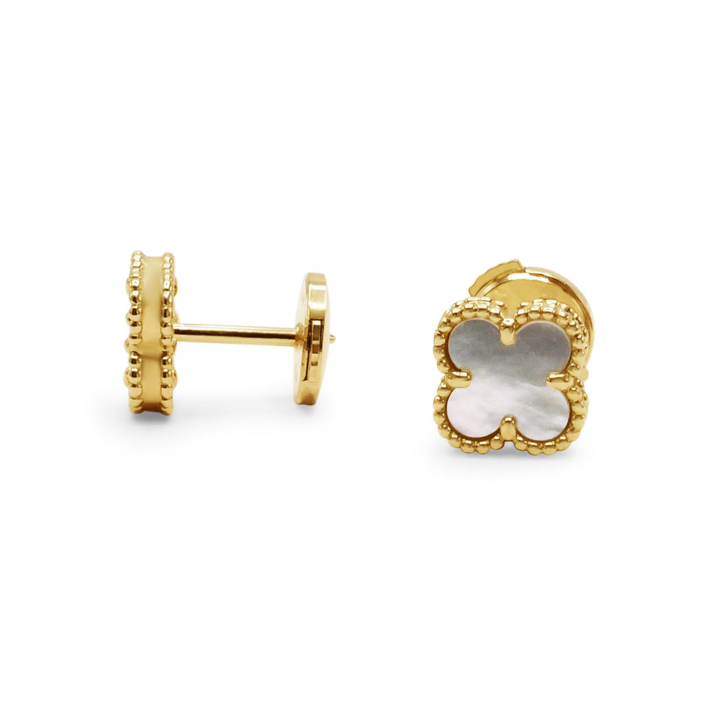 used Van Cleef & Arpels Sweet Alhambra Mother Of Pearl Earstuds