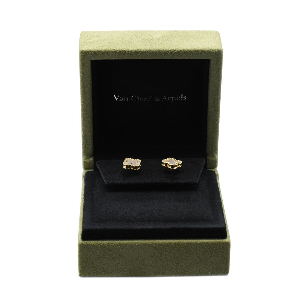 used Van Cleef & Arpels Sweet Alhambra Mother Of Pearl Earstuds